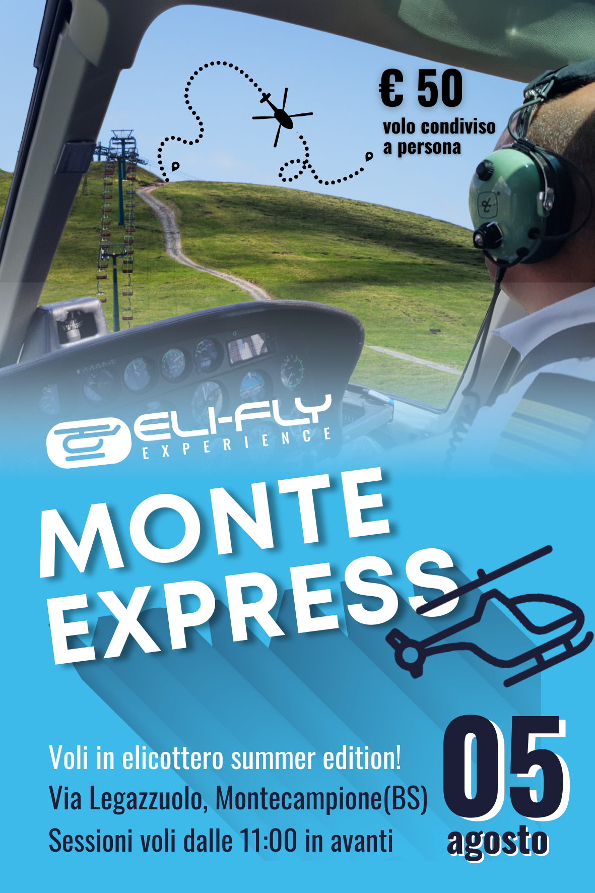 ELI-FLY | Voli in elicottero Montecampione (BS) TI FA VOLARE SUMMER edition 2023