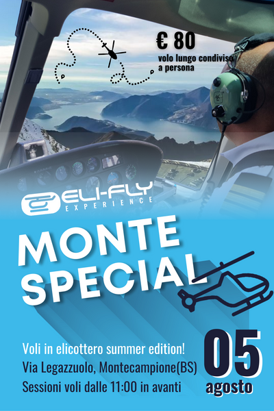 ELI-FLY | Voli in elicottero Montecampione (BS) TI FA VOLARE SUMMER edition 2023